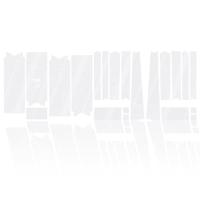 Unleazhed Unscratch - Frame protection film Gravelbike BPG01 Topolines white - thumbnail