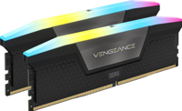RAM - Corsair VEGEANCE RGB DDR5 - 32 GB 2x16GB Dimm - 5200MHz - non pufferico, 40-40-40-77, XMP 3.0, Black HeatSpreader, LED RGB, 1.25V - thumbnail