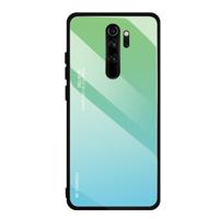Voor Xiaomi Redmi Note 8 Pro gradiënt kleur glas geval (groen) - thumbnail
