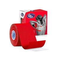 Cure Tape Kinesiotape rood 5cm x 5m 1 Stuks - thumbnail