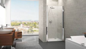 Novellini Young 2.0 1B draaideur voor nis 87/91x200cm chroom/satin y21b87-4k