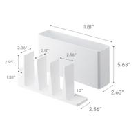 Yamazaki Keukengerei en Snijplank Houder - Tower - Wit - thumbnail