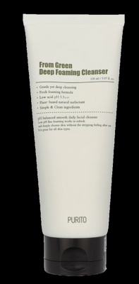 Purito Seoul From Green Deep Foaming Cleanser 150 ml Make-up verwijderaar en reiniger Purito Seoul From Green Deep Foaming Cleanser 150 ml Make-up verwijderaar en reiniger