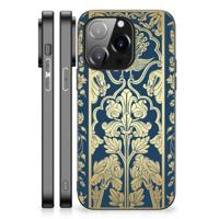 iPhone 14 Pro Bloemen Hoesje Beige Flowers - thumbnail