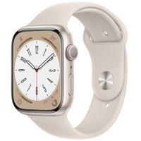 Refurbished Apple Watch Series 8 GPS 45 mm Aluminium Sterrenlicht Gebruikt - thumbnail