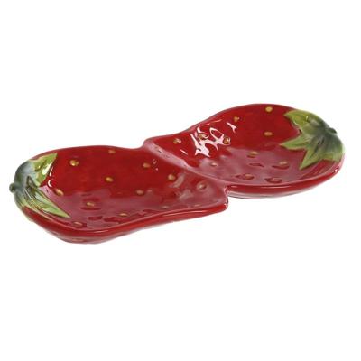 Snackdienblad Home ESPRIT Rood Modern 26 x 12,5 x 3,5 cm