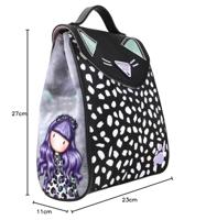 Casual Rugtas Gorjuss Smitten kitten Zwart Wit (23 x 11 x 27 cm) - thumbnail