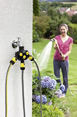 Kärcher Home & Garden 2.645-200.0 Kunststof 3-voudige splitser Steekkoppeling, 25 mm (1) binnendraad, 24,2 mm (3/4) binnendraad Met reguleerventiel