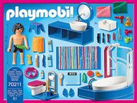 Playmobil dollhouse badkamer met ligbad - 70211 - thumbnail