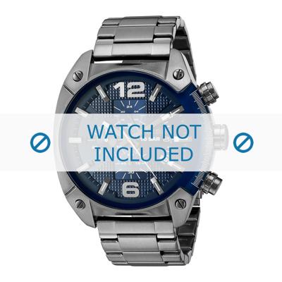 Horlogeband Diesel DZ4412 Staal Grijs 24mm