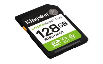 Kingston Canvas Select Plus SDXC 128 GB geheugenkaart - thumbnail