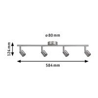 Paulmann Carolina 66746 Wandlamp GU10 LED Nikkel (mat) - thumbnail