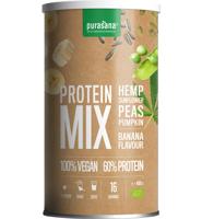Protein mix pea sunflower hemp banana vegan bio 400 Gram - thumbnail