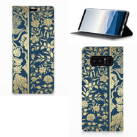 Samsung Galaxy Note 8 Smart Cover Beige Flowers - thumbnail