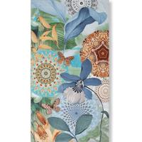 HIP Zephir Strandlaken 100x180 cm - Mandala's & Bladeren - Kleurrijk & Zacht Katoen Velours - Sneldrogend & Absorberend - thumbnail