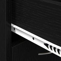 Schoenenrek met lade Zwart Eiken 60 x 35 x 84 cm Bewerkt hout - thumbnail