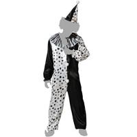 Kostuums voor Volwassenen Grijs Clown Unisex voor volwassenen - Maat: M/L - Maat: M/L - thumbnail