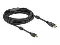 Delock 85960 Actieve DisplayPort 1.2 naar HDMI Kabel 4K 60 Hz 10 m - thumbnail
