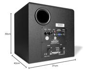 Wavemaster MOODY 2.1 luidsprekersysteem (65 Watt) actieve boxen gebruik voor TV/Tablet/Smartphone/PC zwart (66202) - thumbnail