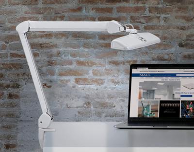 Werkpleklamp maul intro led tafelklem dimbaar wit Werkpleklamp maul intro led tafelklem dimbaar wit
