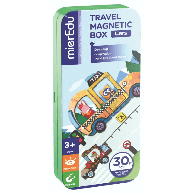 MierEdu magnetische puzzeldoos Voertuigen MierEdu magnetische puzzeldoos Voertuigen