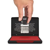 Trodat stempelkussen ft 7 x 11 cm, rood - thumbnail