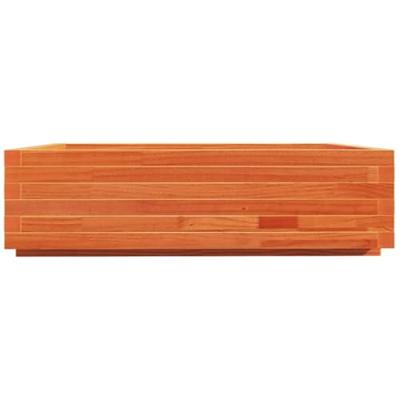VidaXL Plantenbak 90x90x26,5 cm massief grenenhout wasbruin