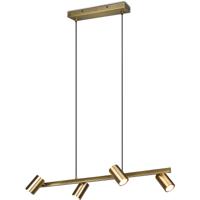 LED Hanglamp - Trion Milona - GU10 Fitting - 4-lichts - Rond - Mat Goud - Aluminium - thumbnail