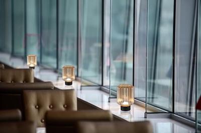 Trio Oplaadbaar tafellampjeLord met amber glas - R57761113