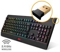 Toetsenbord en muis Krom Kabala Zwart Multicolour Qwerty Spaans - thumbnail
