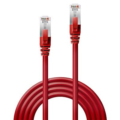 LINDY 45627 RJ45 Netwerkkabel, patchkabel CAT 6 S/FTP 10.00 m Rood 1 stuk(s)