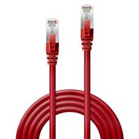 LINDY 45627 RJ45 Netwerkkabel, patchkabel CAT 6 S/FTP 10.00 m Rood 1 stuk(s) - thumbnail