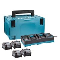 Makita 191U28-6 | Accu Startset | XGT | DC40RB + 4 x Accu BL4040 | 40V max 4.0Ah in MBox - 191U28-6 - thumbnail