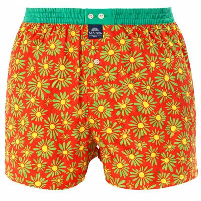 Mc Alson boxer oranje met madeliefjes print