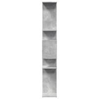 Boekenkast 92x29x188 cm bewerkt hout betongrijs - thumbnail