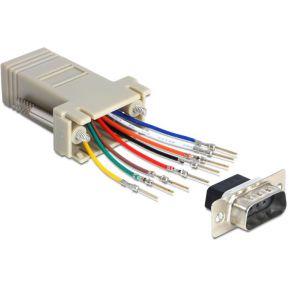 Delock 65462 Adapter D-Sub 9-pins male > RJ45 female montageset