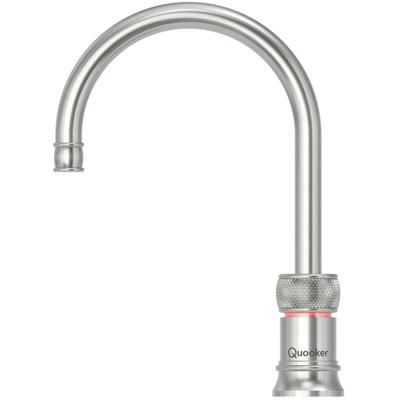 Quooker Classic Nordic Round Kokendwaterkraan Single Tap - Kindveilige Dubbeldruk - RVS