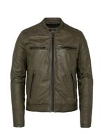 Zip jacket sheep double dyed oily beech - thumbnail