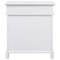 Schoenenkast 50x28x58 cm paulowniahout wit - thumbnail