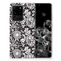 Samsung Galaxy S20 Ultra | TPU Case | Black Flowers - thumbnail