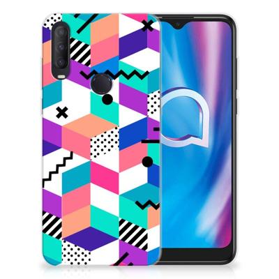 Alcatel 1S (2020) | TPU Hoesje | Blokken Kleurrijk