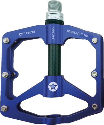 BRAVE pedaal "freeride carbon" platform pedal freeride carbon blue