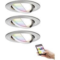 Paulmann 92965 LED-inbouwlamp Set van 3 stuks LED 15.6 W IJzer (geborsteld) - thumbnail