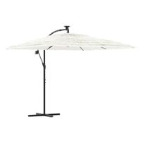 Parasol met stalen paal 269x269x235 cm wit - thumbnail