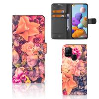 Samsung Galaxy A21s Hoesje Bosje Bloemen - thumbnail