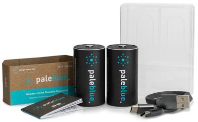 Paleblue Oplaadbare D batterij (mono) Li-ion 7400 1.5 V 2 stuk(s)