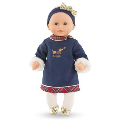 Baby knuffel Margaux COROLLE in feeststemming COROLLE marineblauw
