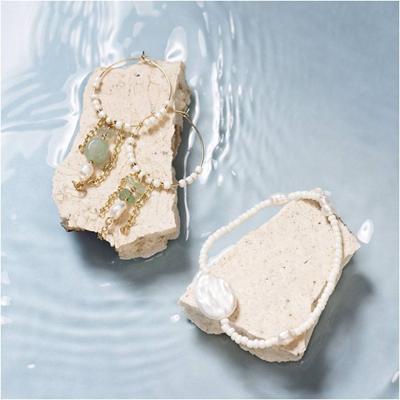 Creativ Company Mini hobbyset sieraden, aventurijn mix armband en oorbellen, 1 doos Creativ Company Mini hobbyset sieraden, aventurijn mix armband en oorbellen, 1 doos