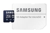 Samsung Pro Ultimate 256GB + SD-adapter Micro SD-kaart Blauw - thumbnail