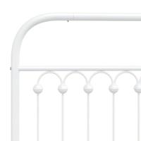 Hoofdbord 160 cm metaal wit - thumbnail
